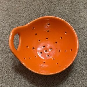 Creative CoOp Orange Silicone Egg Poacher